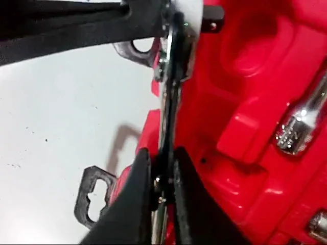 Right wrist view of the wrench and gripper, with a visual-token grid